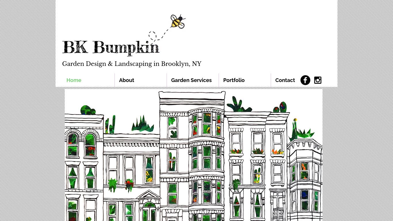 Landscaping picture of the company website BK Bumpkin