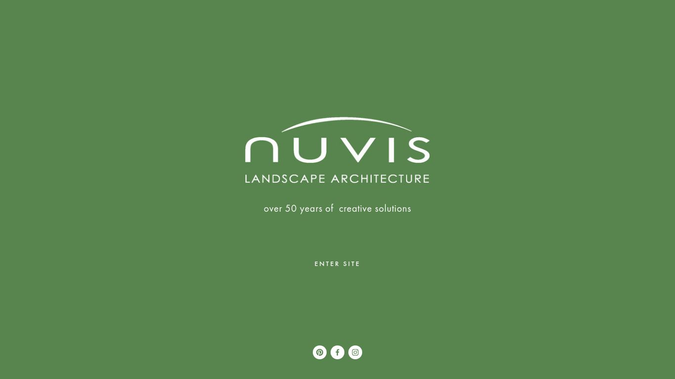 Landscaping picture of the company website NUVIS