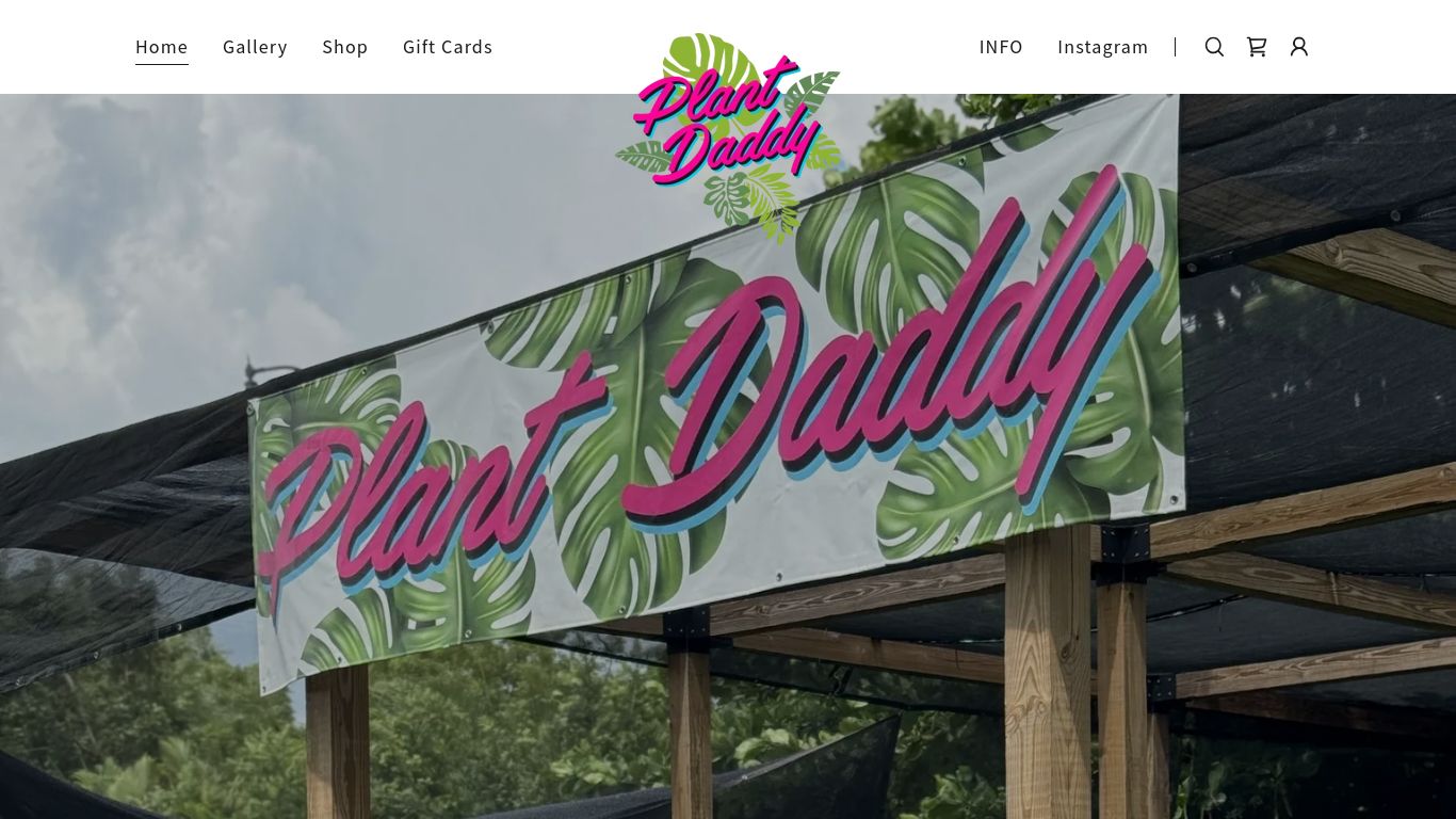 Landscaping picture of the company website Plant Daddy