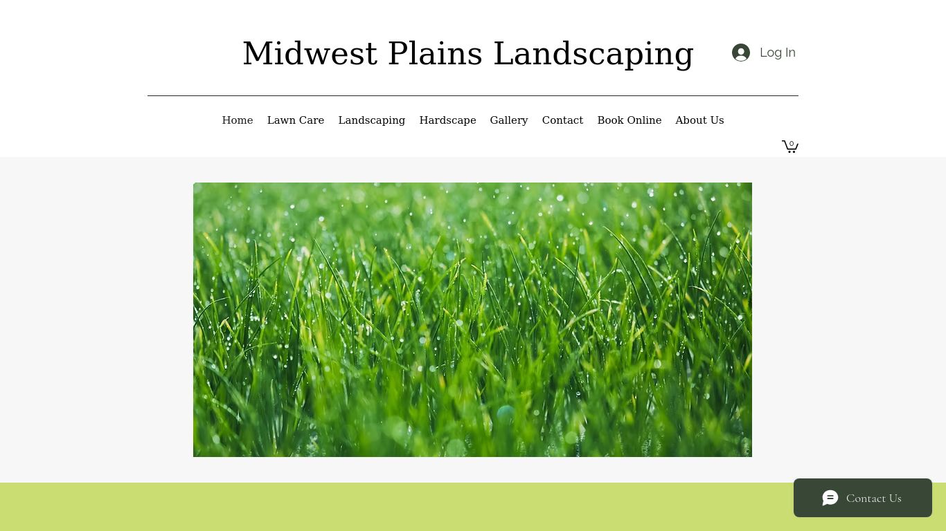 Landscaping picture of the company website Midwest Plains Landscaping