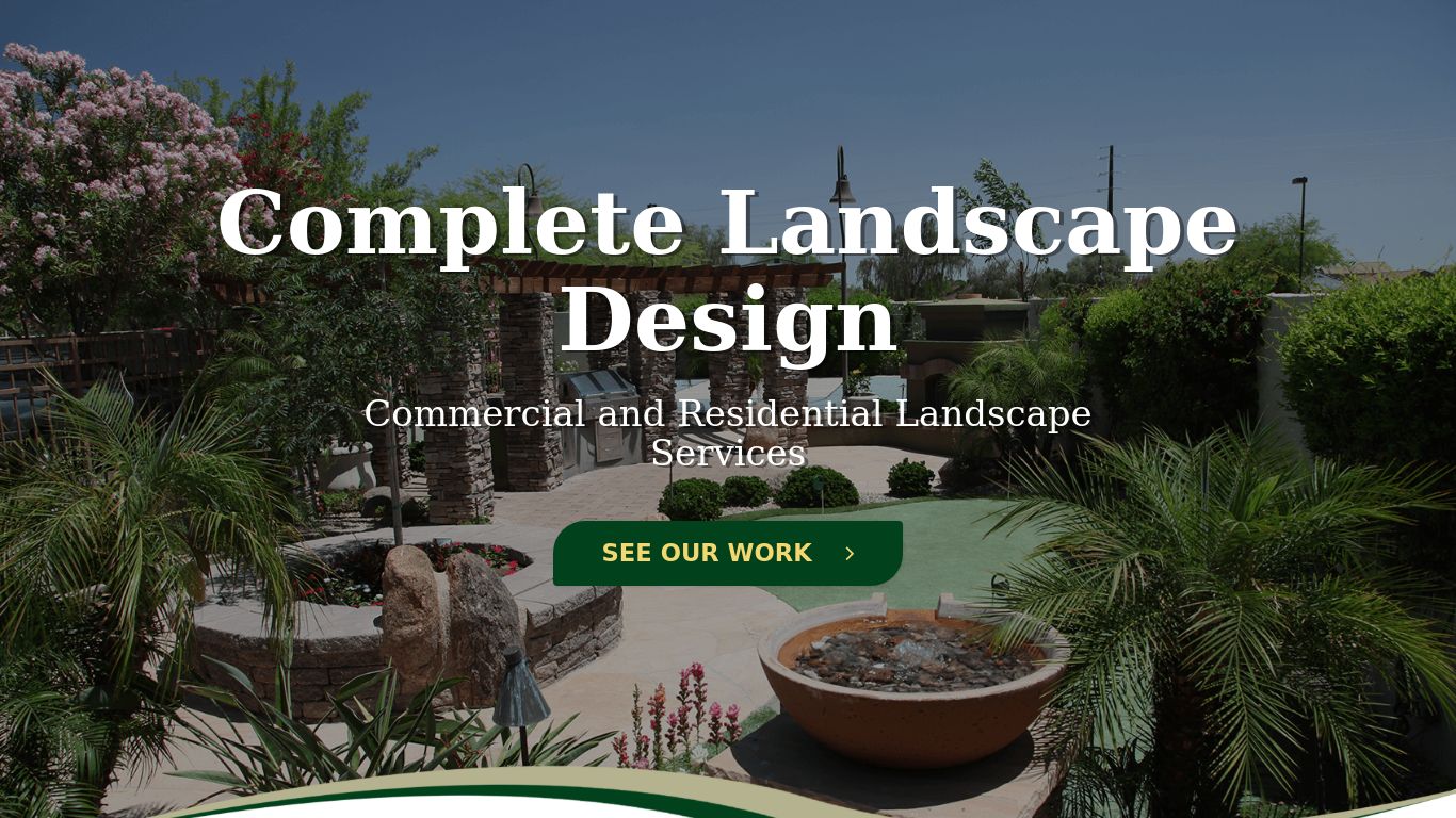 Landscaping picture of the company website Valley View Landscaping